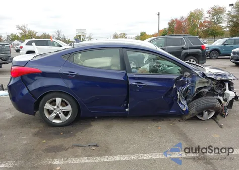 2013 Hyundai Elantra Gls z USA, uszkodzony, nr VIN 5NPDH4AE3DH311801